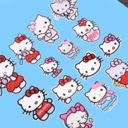 Hello Kitty Patch Kawaii Sanrio Anime Kuromi Melody Patches Embroidered Clothes for Children's Clothing DIY T-shirt Decoration