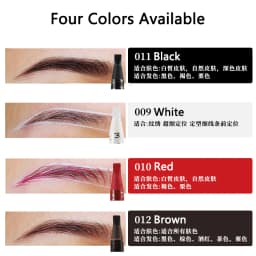 1pcs Eyebrow Pen Waterproof Shadow Microblading Permanent Makeup Eye Brow Pencil Positioning Lip Brown Red Eyebrow Supplies