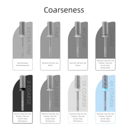 HYTOOS 4XC Carbide Acrylic Nail Drill Bits Chrome Crystal Top Large Barrel Nail Bit Remove Hard Gel Nail Tech Tool