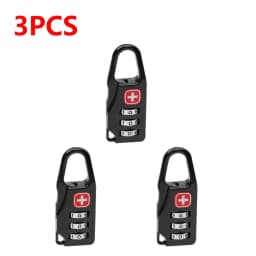 1-5PCS Portable Alloy Lock Padlock Outdoor Travel Luggage Zipper Backpack Handbag Safe Anti-theft Combination Code Number Lock