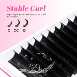 TDANCE Cashmere Lash Extensions Super Matte Black Classic Lash Extensions Individual Volume Lash for Professional Mink Lashes