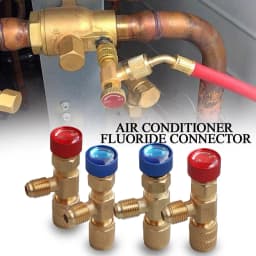 4/2/1PCS R410A R22 1/4" Refrigeration Charging Safety Valve Air Conditioning Refrigerant Safety Liquid Adapter Hand Tool Parts