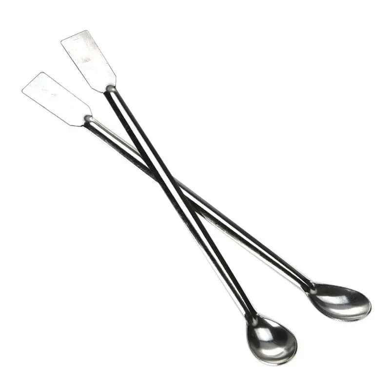 20cm Stainless Steel Lab Spoon Double End Spatula/Laboratory Sampling Spoon Mixing Micro Spatula Scoop