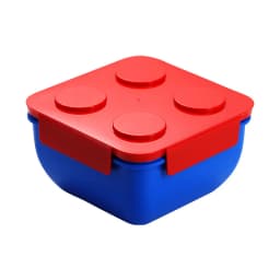 JUSTINLAU Portable Sealed Lunch Box Color Building Blocks Splicing Children's Student Bento Box Fruit Salad Storage Container