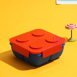 JUSTINLAU Portable Sealed Lunch Box Color Building Blocks Splicing Children's Student Bento Box Fruit Salad Storage Container