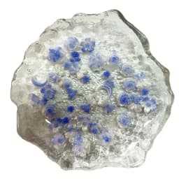 50pcs New Blue Series Nail Accessories Elegant Night Glow Flower Moon Butterfly Nail Charms Jewelry Mixed DIY Cute Nail Art Deco