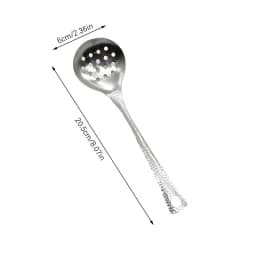 Stainless Steel Soup Ladle Deep Large Capacity Mirror Polished Serving Spoon for Ramen Rice Soup, Solid & Slotted Bowl