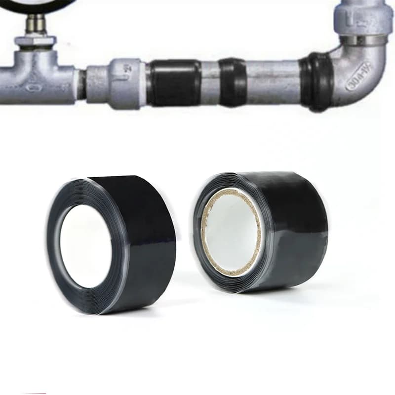 Black Self-Fusing Silicone Tape Cinta Impermeable Sellante Leak-stopping Water-stopping Repair Waterproof Sealing Tape