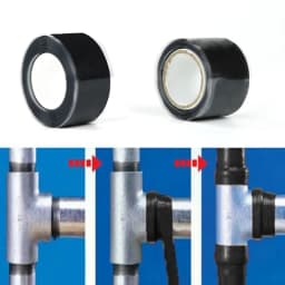 Black Self-Fusing Silicone Tape Cinta Impermeable Sellante Leak-stopping Water-stopping Repair Waterproof Sealing Tape