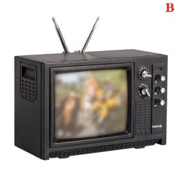 Mini Retro TV Miniature Ornaments DollHouse Toy Ornaments 5.7 * 2.4 * 3.4cm