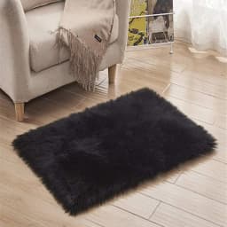 VIKAMA Silk Wool Rugs Children's Room Living Room Bedroom Tie-Dye Non-Slip Washable Machine Washable Carpet Mats