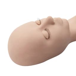 Silicone Head Training Mannequin With Removable Eyes Practice Head Model For Eyelashes Extensions Training Mannequin Head Makeup