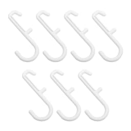 7pcs Peg Board Hooks Commodity Shelf Display Shop Storage Hooks Hanger Plastic Pegboard Hanging Hooks
