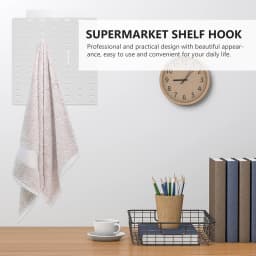 7pcs Peg Board Hooks Commodity Shelf Display Shop Storage Hooks Hanger Plastic Pegboard Hanging Hooks