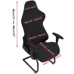 Thick Jacquard Office Computer Game Chair Slipcovers Stretchy Polyester Reclining Racing Gaming Chair Cover