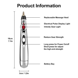 3/5-in-1 Massage Acupuncture Pen Electronic Acupuncture Point Pen Laser Meridian Energy Pulse Massage Pen MultiFunction Massager