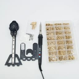 Heat Set Insert Press Tool Electric Soldering Iron Tip M2 M3 M4 M5 M6 M8 Thread Brass Inserts Nut Embedded Kit for 3d Printing