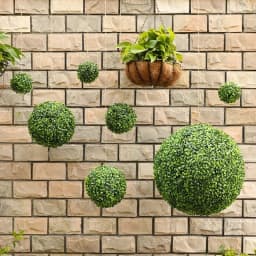 10-48cm Artificial Green Plant Grass Ball Simulated Boxwood Decorative Ball Balcony Courtyard Garden Wedding Home Decoration