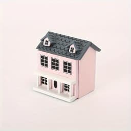 Mini Furniture Pink Blue Wall Grey Top Cute Pocket Villa Small House Mini Furniture Set Perfect Doll House Accessories