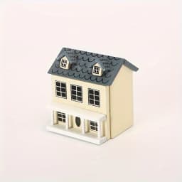 Mini Furniture Pink Blue Wall Grey Top Cute Pocket Villa Small House Mini Furniture Set Perfect Doll House Accessories