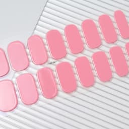 16Tips Semi-Cured Gel Nail Sticker Pure Color UV/LED Lamp Gel Nail Polish Wraps Long-Lasting Full Cover Gel Sticker Nail Decor##