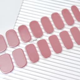 16Tips Semi-Cured Gel Nail Sticker Pure Color UV/LED Lamp Gel Nail Polish Wraps Long-Lasting Full Cover Gel Sticker Nail Decor##