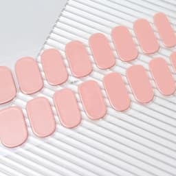 16Tips Semi-Cured Gel Nail Sticker Pure Color UV/LED Lamp Gel Nail Polish Wraps Long-Lasting Full Cover Gel Sticker Nail Decor##