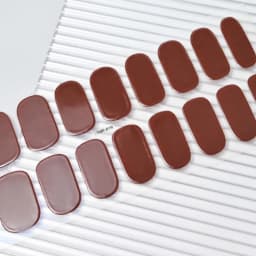 16Tips Semi-Cured Gel Nail Sticker Pure Color UV/LED Lamp Gel Nail Polish Wraps Long-Lasting Full Cover Gel Sticker Nail Decor##