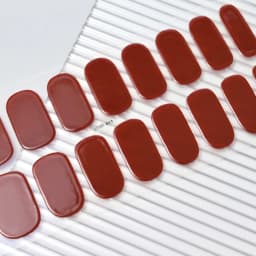 16Tips Semi-Cured Gel Nail Sticker Pure Color UV/LED Lamp Gel Nail Polish Wraps Long-Lasting Full Cover Gel Sticker Nail Decor##