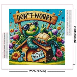 EverShine Diamond Painting Turtle House Picture of Rhinestones Mosaic Animal New 2025 Embroidery Cartoon Sale Decor for Home