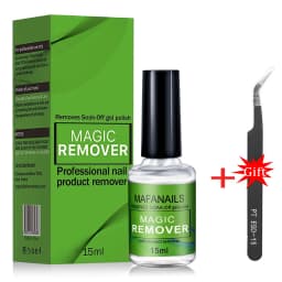 15ml/bottle Professional Non-Irritating Nail Gel Remover Polish Soak-Off 3 Minutes Quickly & Easily Removes Gel Polish 0.5fl.Oz