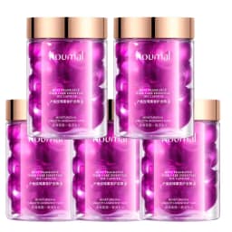 Hair Styling Serum for Frizzy & Dry Hair Rose Essence Oil Capsules Leave-in Anti Frizz Conditioner Repairs Dry, Damaged Hair