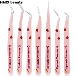 Eyelash Extensions Tweezers False Eyelashes Stainless Steel Tweezers High Precision 3D Lashes Extension Tweezer Makeup Tools