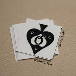 QBBC English Letter Cuckold Temporary Tattoos, Adult Waterproof Sticker.