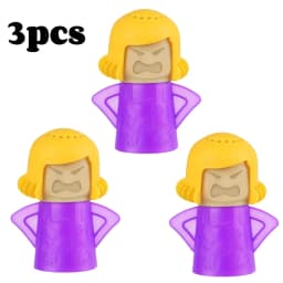 Angry Mama Oven Steam Microwave Cleaner Easily Remover Oil Dirt Fridge Deodorizer For Kitchen Cleaning Tool Useful Household