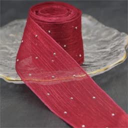 (5meters/pack)4CM Bubble Pleated Tape Diamond Mesh Organza Ribbon Hair Bow Material Gift Packaging Clothing Decoration DIY
