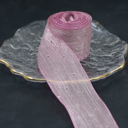 (5meters/pack)4CM Bubble Pleated Tape Diamond Mesh Organza Ribbon Hair Bow Material Gift Packaging Clothing Decoration DIY