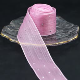 (5meters/pack)4CM Bubble Pleated Tape Diamond Mesh Organza Ribbon Hair Bow Material Gift Packaging Clothing Decoration DIY