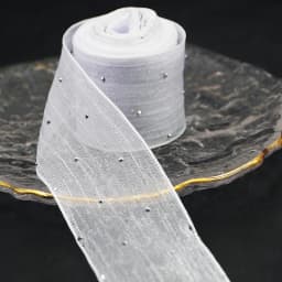 (5meters/pack)4CM Bubble Pleated Tape Diamond Mesh Organza Ribbon Hair Bow Material Gift Packaging Clothing Decoration DIY