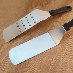 Kitchen Stainless Steel Scraper Cooking Spatula Barbecue Spatula Plate Barbecue Spatula Hamburger Spatula Cooking Utensils