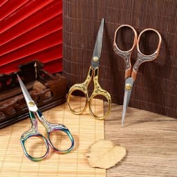1PC Sewing Scissors Stainless Steel Retro Embroidery Tailor Scissors Dressmaker Shears Fabric Cutter DIY Sewing Accessories