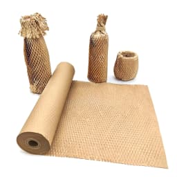 5M Brown Honeycomb Wrapping Paper Instead of Bubble Buffer Packaging for Mobile Transport Packaging, Recyclable Mobile Supplies