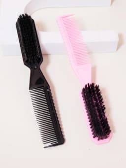 Multi Functional Fading Brush, Nylon Bristles, Men's Hairstyle Brush, Tool Scissors Cleaning Brush, Beard Brush