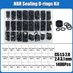 O Ring NBR Seal Washer Plumbing Gasket Thickness 1/1.5/2.0/2.4/3.1/4.0 Nitrile Butadiene Rubber Spacer Oil Resistance Oring Kit