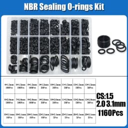 O Ring NBR Seal Washer Plumbing Gasket Thickness 1/1.5/2.0/2.4/3.1/4.0 Nitrile Butadiene Rubber Spacer Oil Resistance Oring Kit