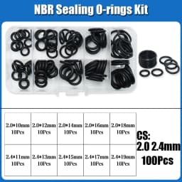 O Ring NBR Seal Washer Plumbing Gasket Thickness 1/1.5/2.0/2.4/3.1/4.0 Nitrile Butadiene Rubber Spacer Oil Resistance Oring Kit