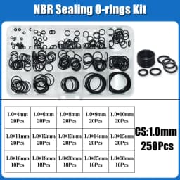 O Ring NBR Seal Washer Plumbing Gasket Thickness 1/1.5/2.0/2.4/3.1/4.0 Nitrile Butadiene Rubber Spacer Oil Resistance Oring Kit