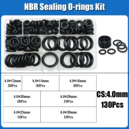O Ring NBR Seal Washer Plumbing Gasket Thickness 1/1.5/2.0/2.4/3.1/4.0 Nitrile Butadiene Rubber Spacer Oil Resistance Oring Kit