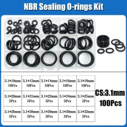 O Ring NBR Seal Washer Plumbing Gasket Thickness 1/1.5/2.0/2.4/3.1/4.0 Nitrile Butadiene Rubber Spacer Oil Resistance Oring Kit