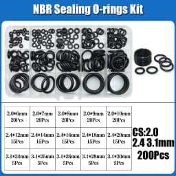 O Ring NBR Seal Washer Plumbing Gasket Thickness 1/1.5/2.0/2.4/3.1/4.0 Nitrile Butadiene Rubber Spacer Oil Resistance Oring Kit